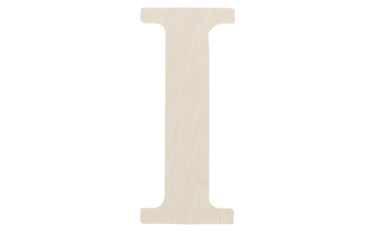 Good Wood by Leisure Arts Letter 9.5 I, Wooden Letters, Wood